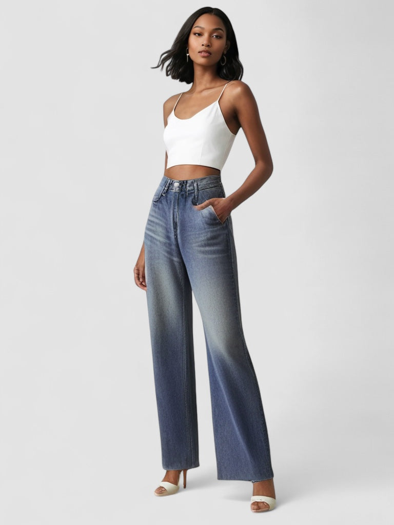 Tilda Stockholm | Jean Large Effet Usé