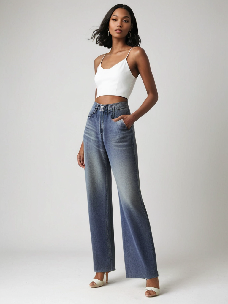 Tilda Stockholm | Jean Large Effet Usé