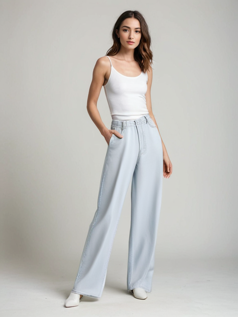 Tilda Stockholm | Utställda Jeans Blå Glaciär
