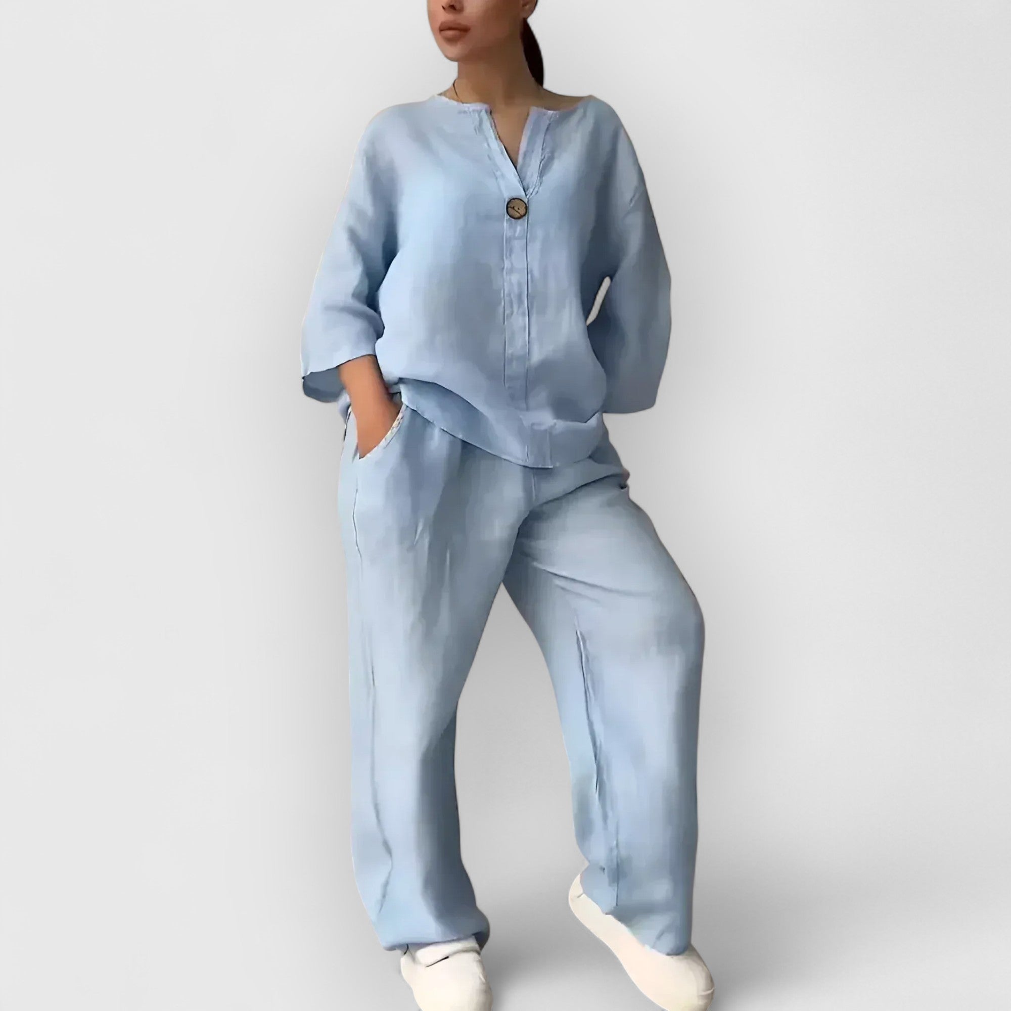Tilda Stockholm | Margherita – Tvådelat linneset i avslappnad, elegant stil